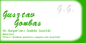 gusztav gombas business card