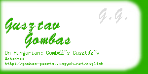 gusztav gombas business card